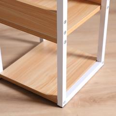 Danube Home Natural Ringgo MDF 3-Tier Display Stand W/Drawer (28 x 28 x 80 cm)