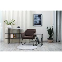 Pan Emirates Fairness Fabric & Metal Accent Chair (72 x 73 x 81 cm)