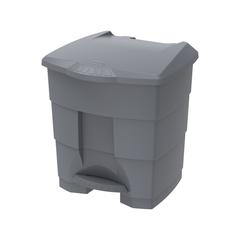 Cosmoplast Plastic Step-on Waste Bin W/Pedal (30 L, Dark Grey)