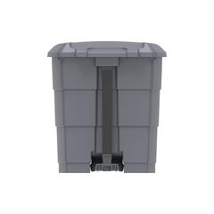 Cosmoplast Plastic Step-on Waste Bin W/Pedal (30 L, Dark Grey)