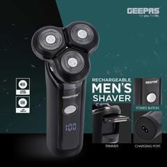 Geepas Rechargeable Shaver W/Three Rotary Head, GSR57501 (5 W)