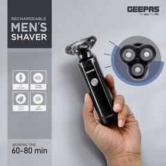Geepas Rechargeable Shaver W/Three Rotary Head, GSR57501 (5 W)