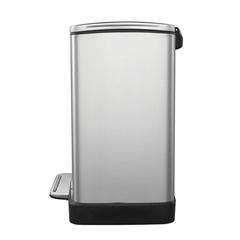 EKO Stainless Steel E-Cube Step Trash Bin W/Pedal (12 L)