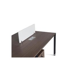 Pan Emirates Hobson Office Workstation 4 Person (Dark Walnut & Black)