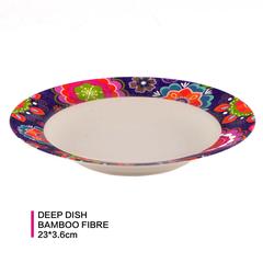 Fissman Purpur Bamboo Fibre Deep Plate (23 cm)