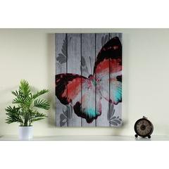 PAN Emirates Butterfly Printed Canvas Wall Art (50 x 70 cm, Multicolor)