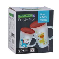 Royalford Glass Mug W/Lid (325 ml)
