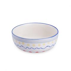Anthro Ceramic Bowl (15 x 15 x 9.5 cm, Pastel)