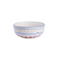 Anthro Ceramic Bowl (15 x 15 x 9.5 cm, Pastel)