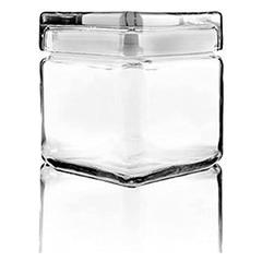 Anchor Hocking Stackable Jar with Glass Lid (1 Quart)