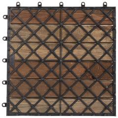 vidaXL Decking Tiles 30 pcs Grey Wash (30 x 30 cm) Solid Acacia Wood