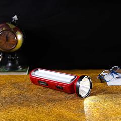 Geepas Rechargeable LED Torch W/Emergency Lantern, GFL4663 (8 W)