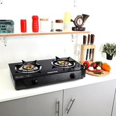Geepas Built-In 2-Burner Gas Hob, GK4280 (67 x 36 x 12 cm)