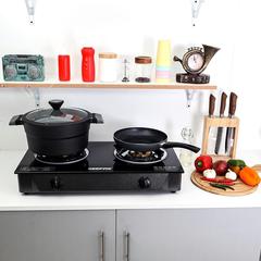 Geepas Built-In 2-Burner Gas Hob, GK4280 (67 x 36 x 12 cm)