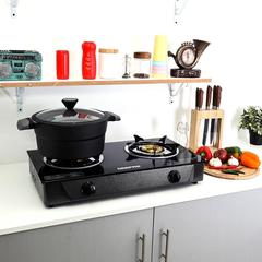 Geepas Built-In 2-Burner Gas Hob, GK4280 (67 x 36 x 12 cm)