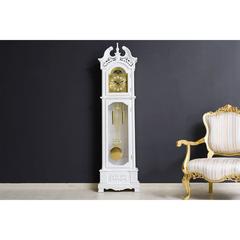 PAN Emirates Wooden Grandfather Clock W/Chime (57 x 27 x 205 cm, White)