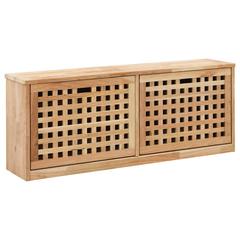 vidaXL Shoe Storage Bench Solid Walnut Wood (94 x 20 x 38 cm)