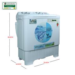 Nobel 7 kg Freestanding Top Load Semi Auto Washing Machine, NWM8001