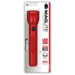 Maglite 2D Cell LED Flashlight Torch, ST2D036R (Red, 168 Lumen)