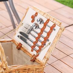 Danube Home Rattan Picnic Basket (42 x 31 x 29 cm)