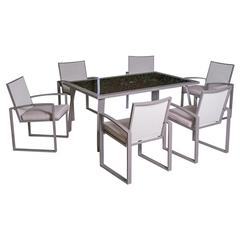 6-Seater Aluminium Dining Set W/ Cushion Oasis Casual (7 Pc.)