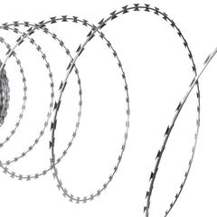 vidaXL NATO Razor Wires Helical Wire Rolls 2 pcs Galvanized Steel 60 m