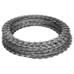 vidaXL NATO Razor Wires Helical Wire Rolls 2 pcs Galvanized Steel 60 m