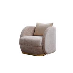 Crispo Single-Seater Fabric & Wood Sofa Pan Emirates
