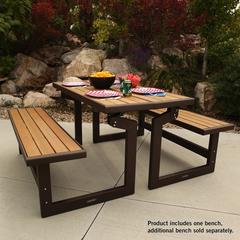 Lifetime Single Seater Convertible Wood Bench Lifetime (141 x 36 x 48 cm)