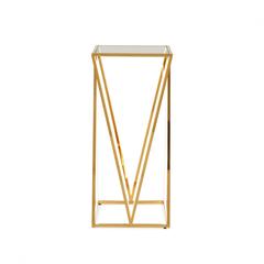Pan Emirates Equastar End Table Large With LED Light (Gold)