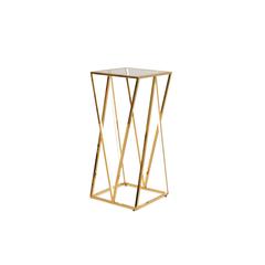 Pan Emirates Equastar End Table Large With LED Light (Gold)