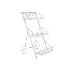 Vintage Garden 3 Step Planter Shelf (37 x 49 x 81 cm, White)