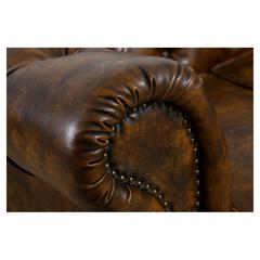 Dundee 2-Seater Leather & PVC Sofa Pan Emirates