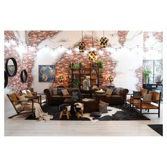 Dundee 2-Seater Leather & PVC Sofa Pan Emirates