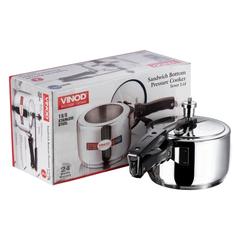 Vinod Stainless Steel Induction Pressure Cooker W/Inner Lid (3 L)