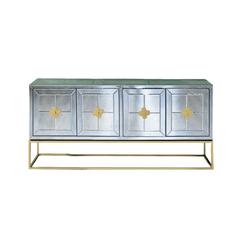 خزانة جانبية خشب MDF و معدن أربعة أبواب جولد سبول حول الإمارات (170 × 40 × 78 سم)