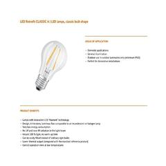 Osram E27 LED Light Bulb (7 W, Warm White)