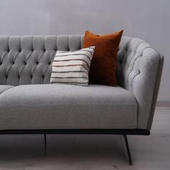 Texline 4-Seater Fabric & Metal Sofa Pan Emirates