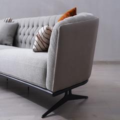 Texline 4-Seater Fabric & Metal Sofa Pan Emirates