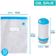 Dr. Save Vacuum Sealer for food with Reusable Food Bags Set