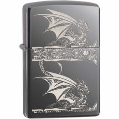 Zippo Anne Stokes Gothic Dragon Windproof Lighter, 28961 (Black Ice)