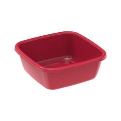 Cosmoplast Square Plastic Basin Tub (9 L, Red)