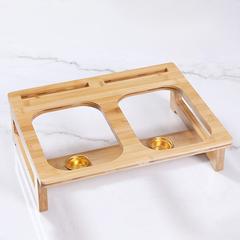 Danube Home Eternity Twins Rectangular Casserole Food Warmer W/Wooden Stand (26 cm)