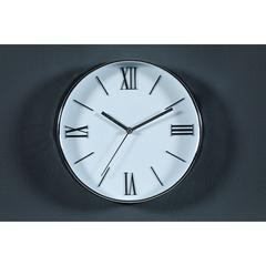 PAN Emirates Aiden Plastic Analogue Wall Clock (30 cm, Silver)