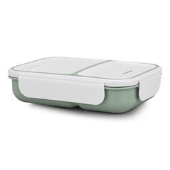 Fissman Plastic Lunch Box W/Section (20 x 14 x 5 cm, Green)