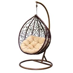 Archi Single Seater Rattan & Steel Swing Chair Danube Home