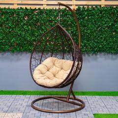 Archi Single Seater Rattan & Steel Swing Chair Danube Home