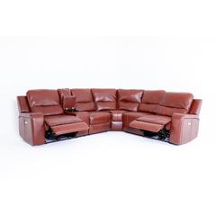 Pan Emirates Lopezville 5-Seater Leather Corner Recliner Sofa Set