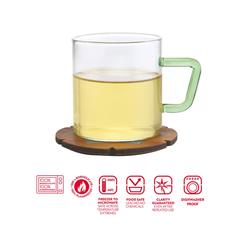 Borosil Classic Borosilicate Glass Mug Set (190 ml, 6 Pc.)