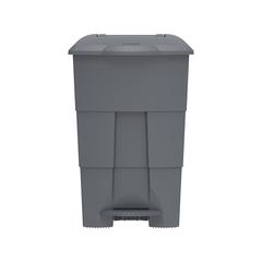 Cosmoplast Plastic Step-on Waste Bin W/Pedal & Wheels (100 L, Dark Grey)